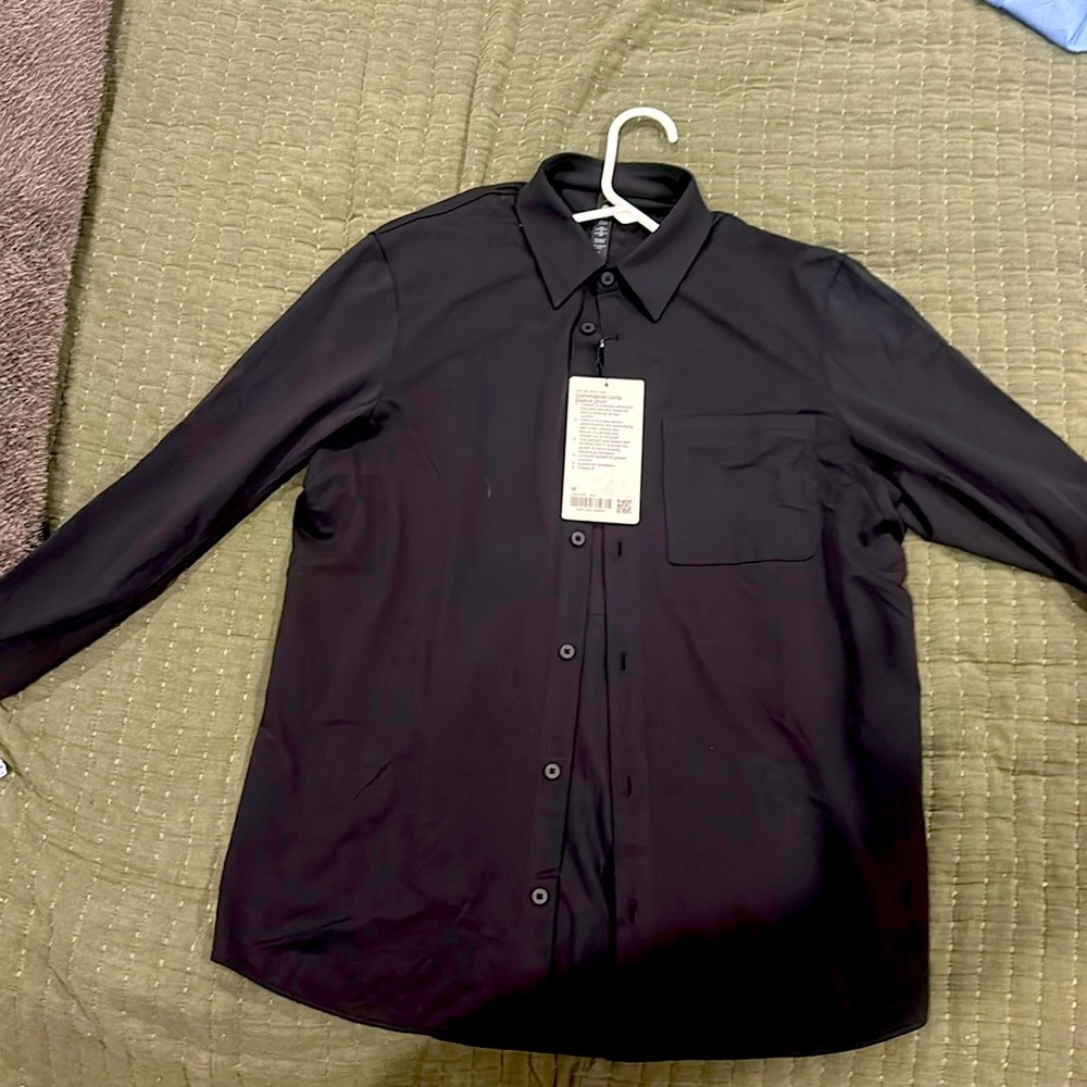 Lululemon commission long sleeve shirt, black men’s medium
